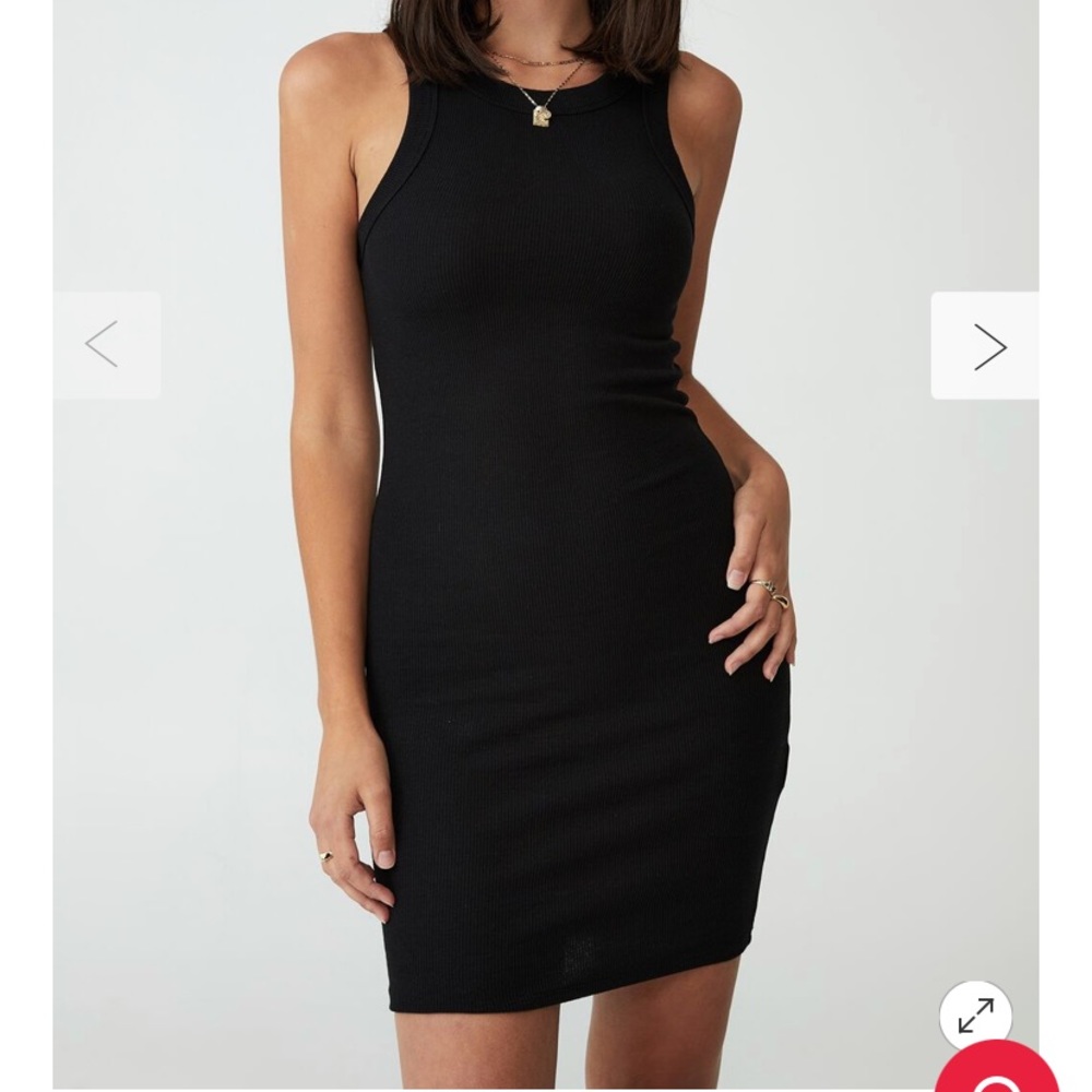 Halter Ribbed Dress - Picture 1 of 2